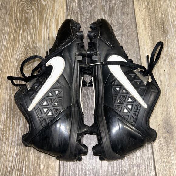 Nike Kids Alpha Strike TD Football Cleats Youth Size 3Y 579374-001 Black Shoes - Picture 9 of 13
